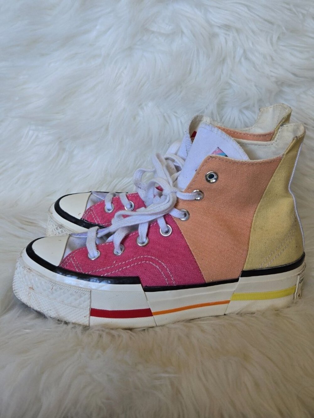 Converse Rainbow LGBT Pride Chuck Taylor Platforms